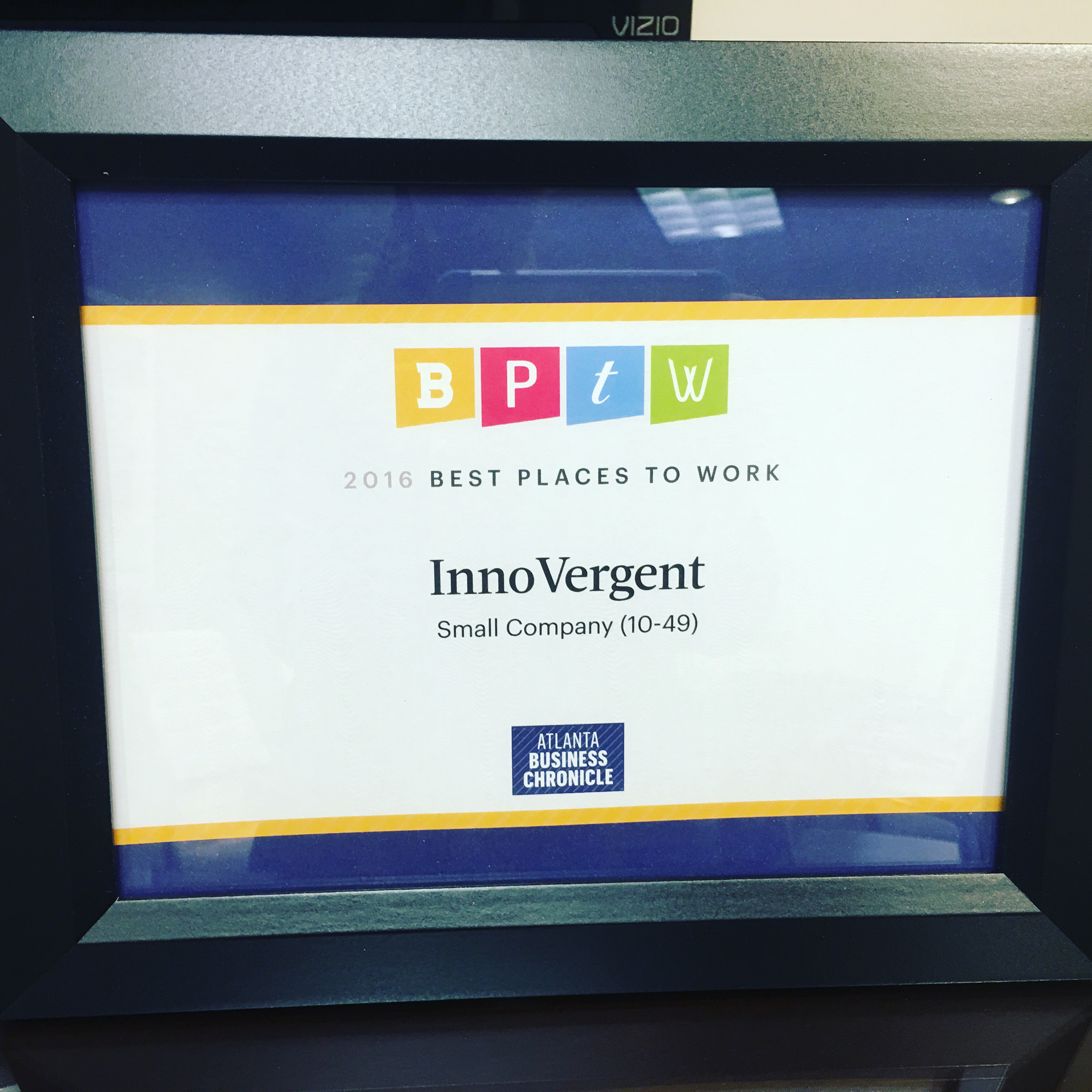 InnoVergent Ranks in Top 20 Places to Work Among Atlanta's Small